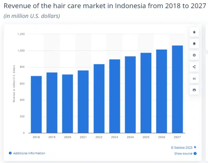 potensi penjualan produk hair care di Indonesia